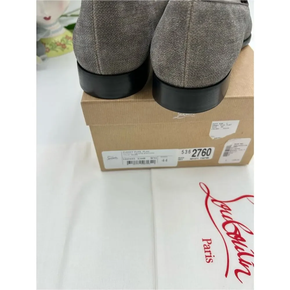 Men's Christian Louboutin Danny flex slip on loafers size 44 made in Italy